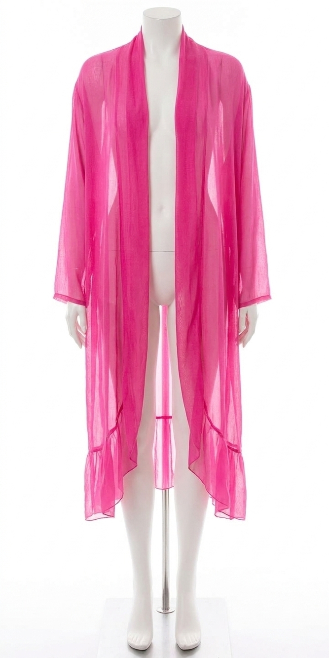 NEW GIGI MODA prato open front cardigan in hot pink